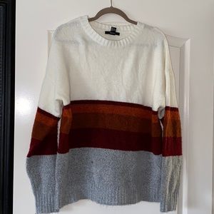 Adorable Oversized Stripey Sweater